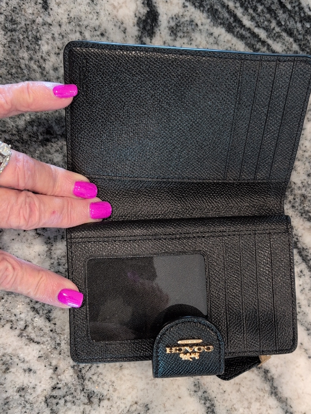 Coach Chelsea Mini Black Pebbled Leather Dome Satchel Bag & Matching Wallet - Picture 12 of 16
